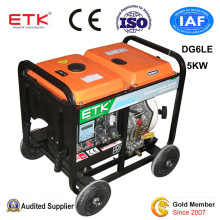 Etk China Popular Good Price for Electric Power Silence China Supplier 7kv 7kVA Diesel Generator Price List